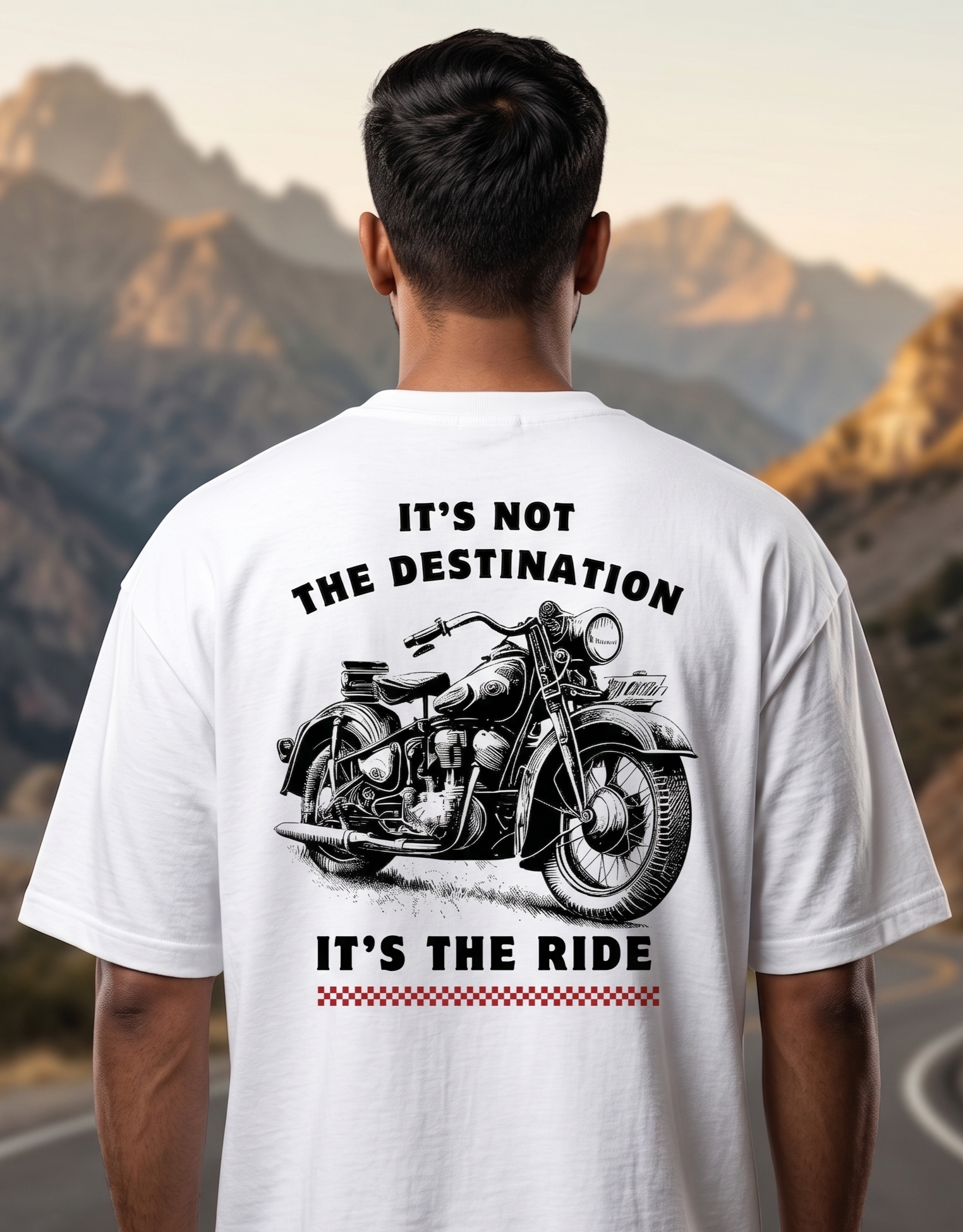 Bike Rider Live Fast Oversized T-Shirt