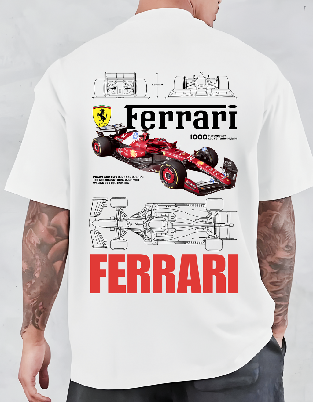 Ferrari F1 Oversized T-Shirt
