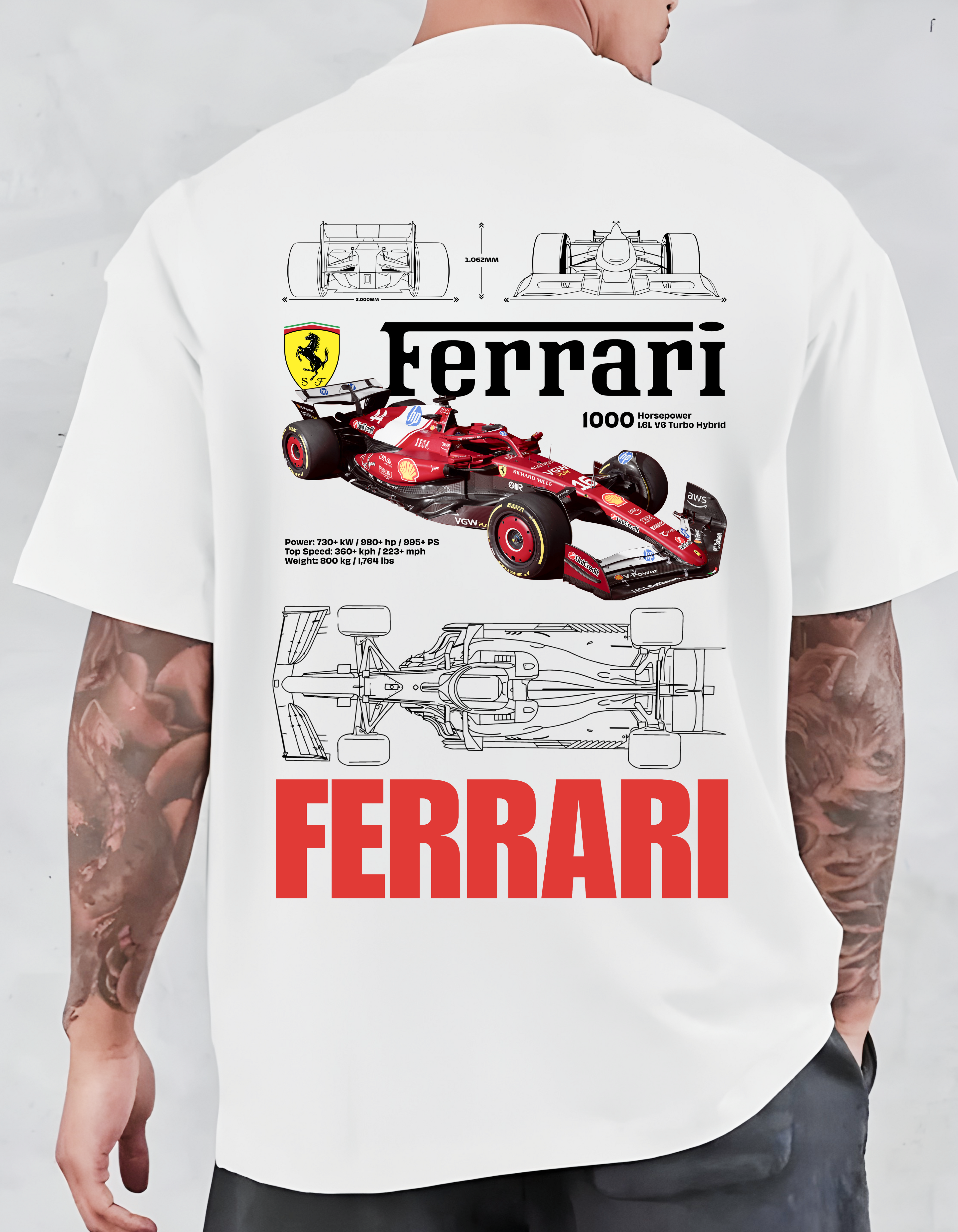 Ferrari F1 Oversized T-Shirt