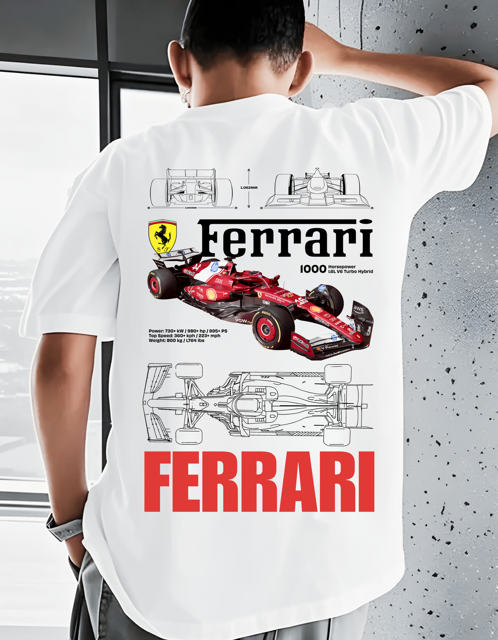 Ferrari F1 Oversized T-Shirt