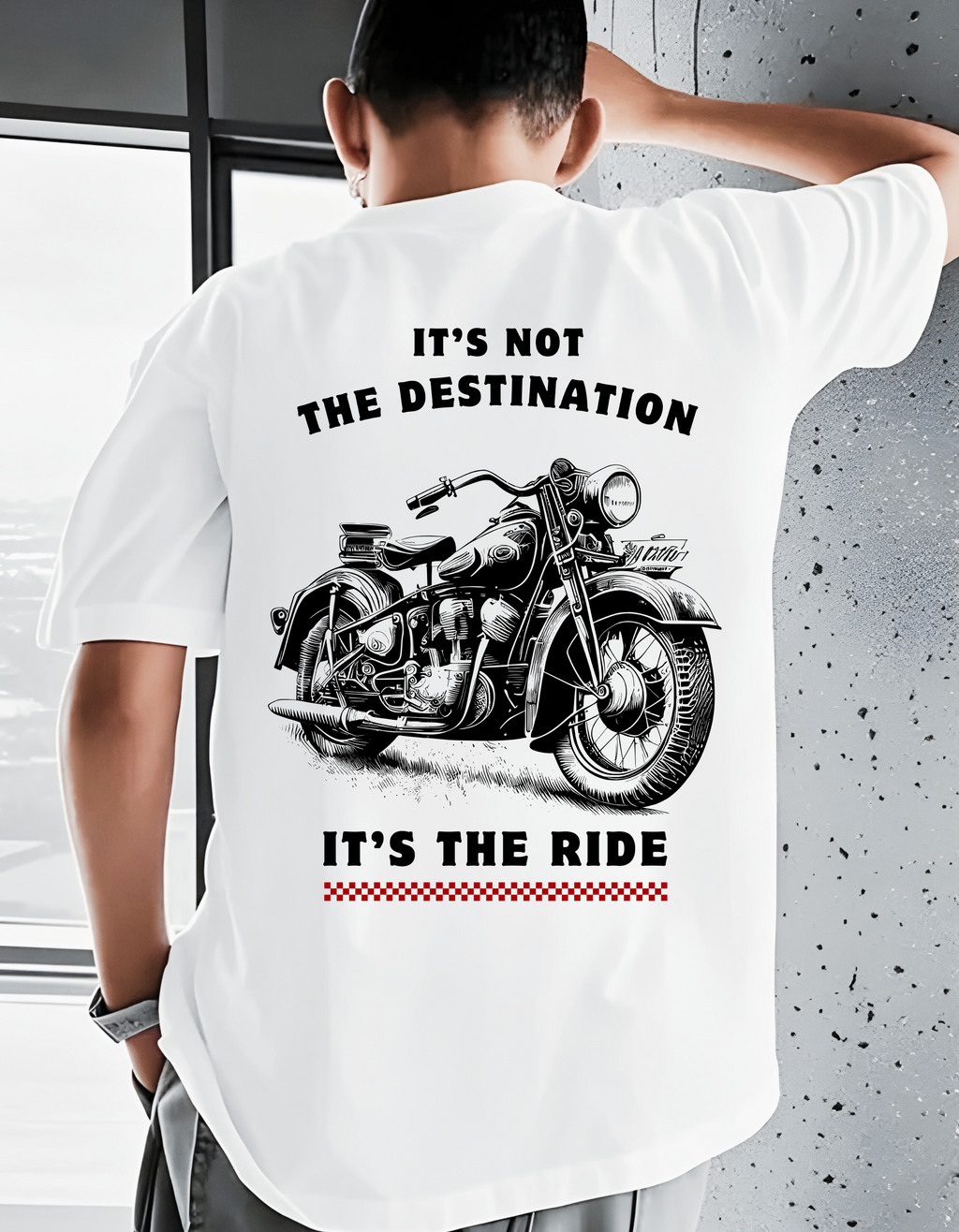 Bike Rider Live Fast Oversized T-Shirt