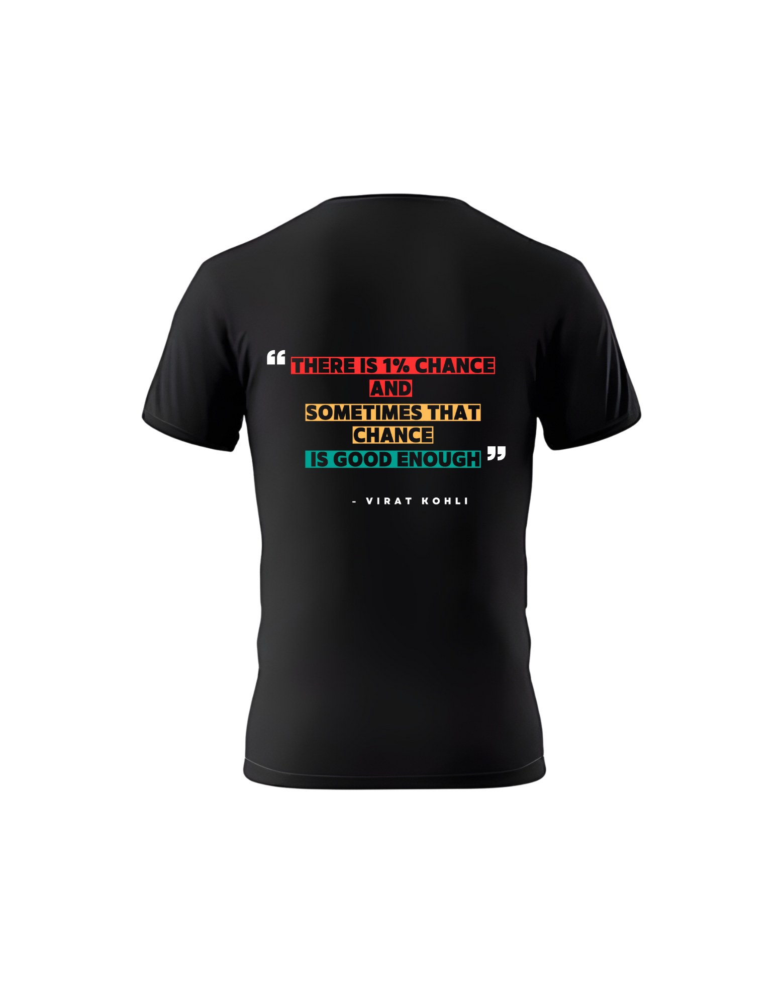 Virat Kohli Short Sleeve Black T-Shirt | GameModeOn