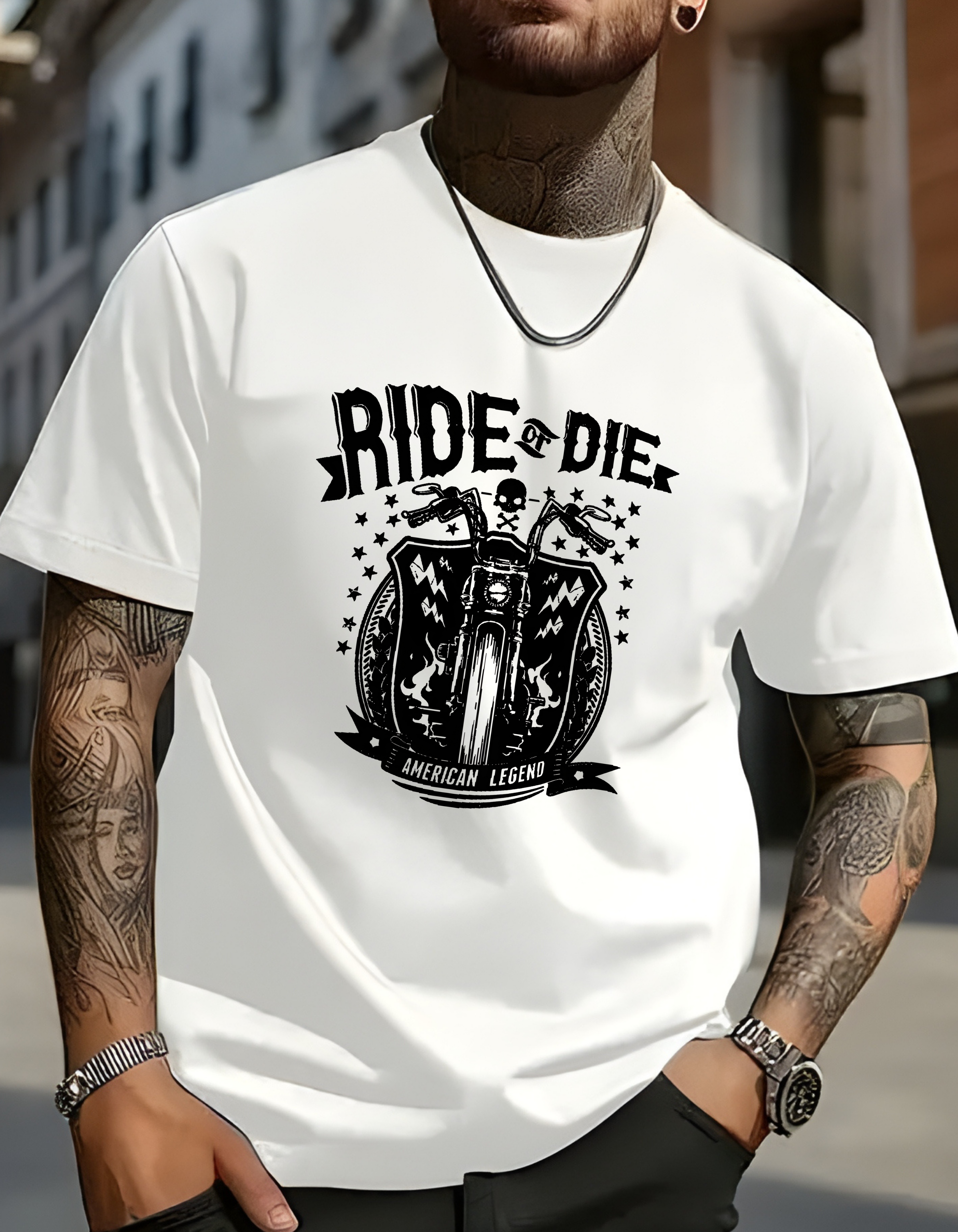 Bike Rider Live Fast Oversized T-Shirt