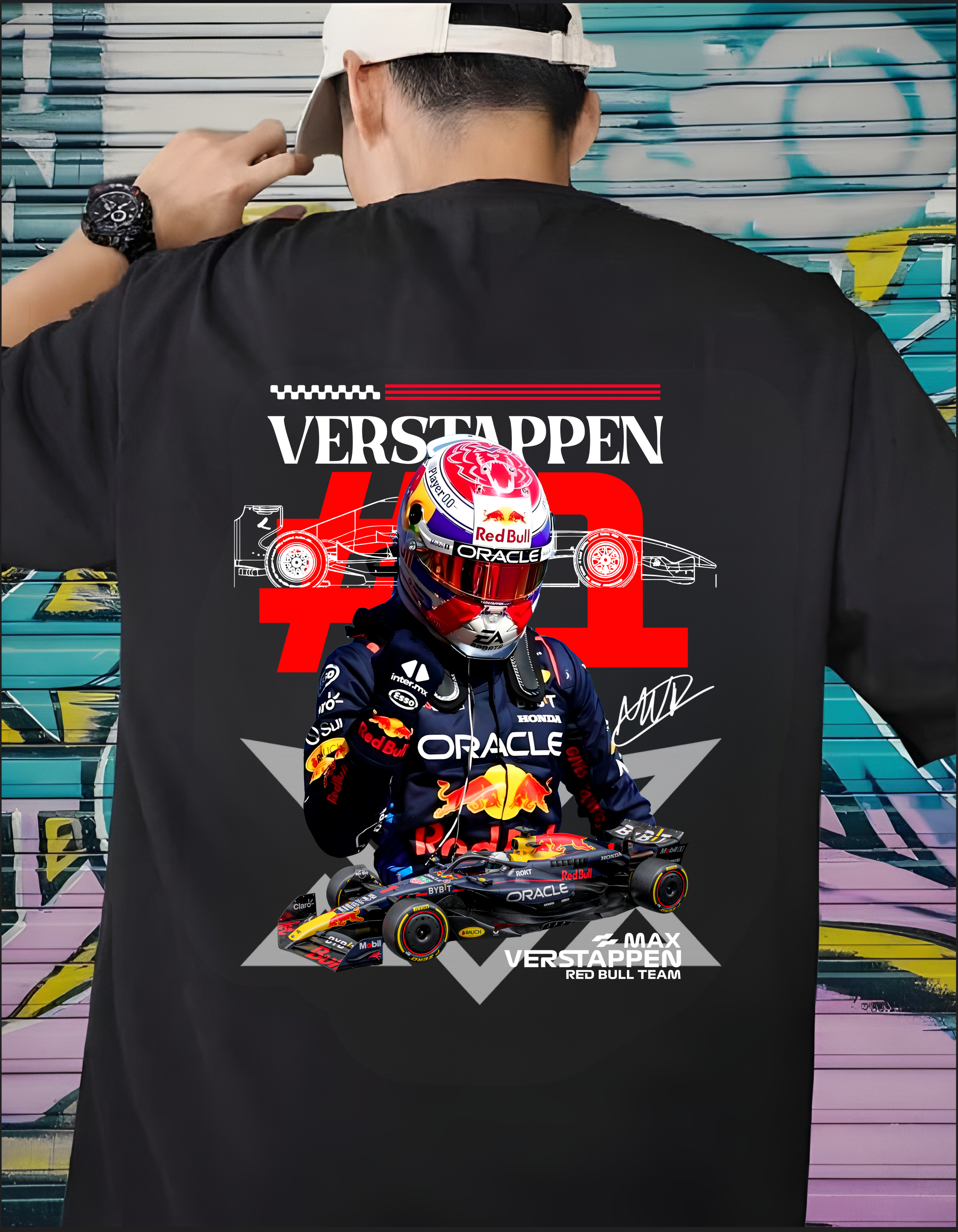 Max Verstappen Champion Oversized T-Shirt
