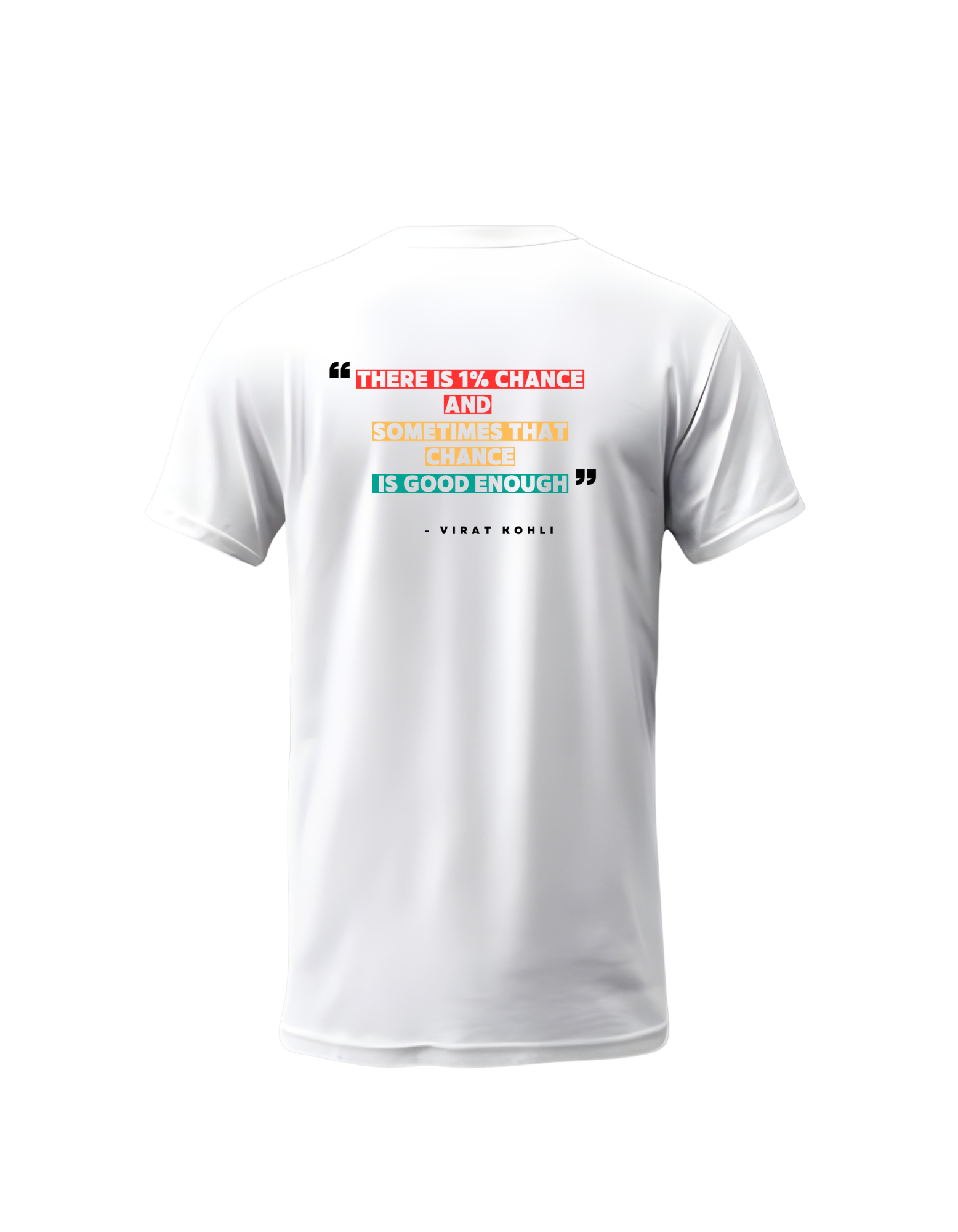 Virat Kohli Short Sleeve White T-Shirt | GameModeOn